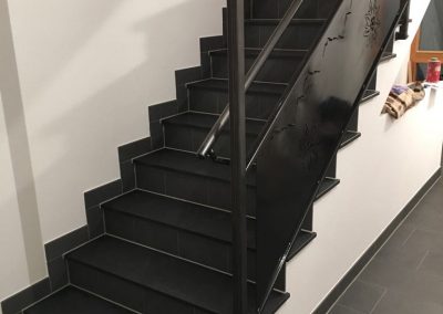Fliesenverlegung Treppe Allgäu KS-Ofenbau